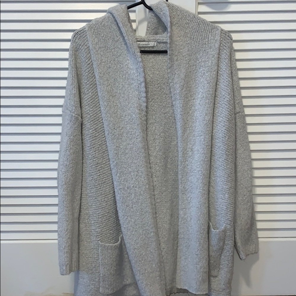 Gray Hooded Sweater